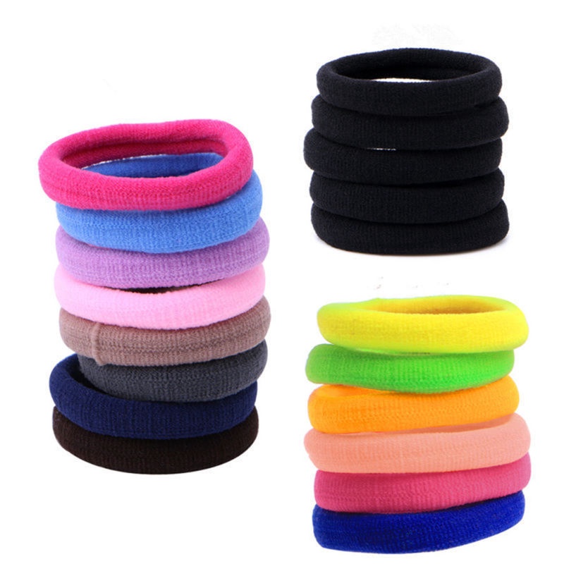 Set 50 Dây Cột Tóc Co Giãn Thời Trang Mới Cho Nữ