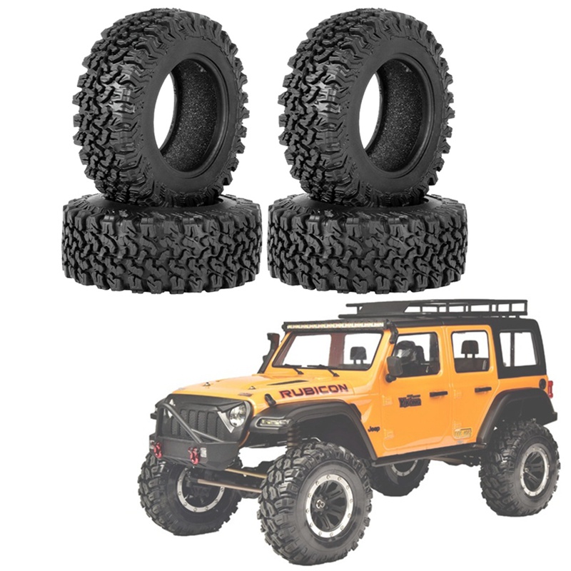 Bộ 4 Bánh Xe Cao Su 90mm 1.9 Cho Xe Điều Khiển Từ Xa Traxxas TRX4 RC4WD D90 Axial SCX10 II III Redcat MST 1 / 10