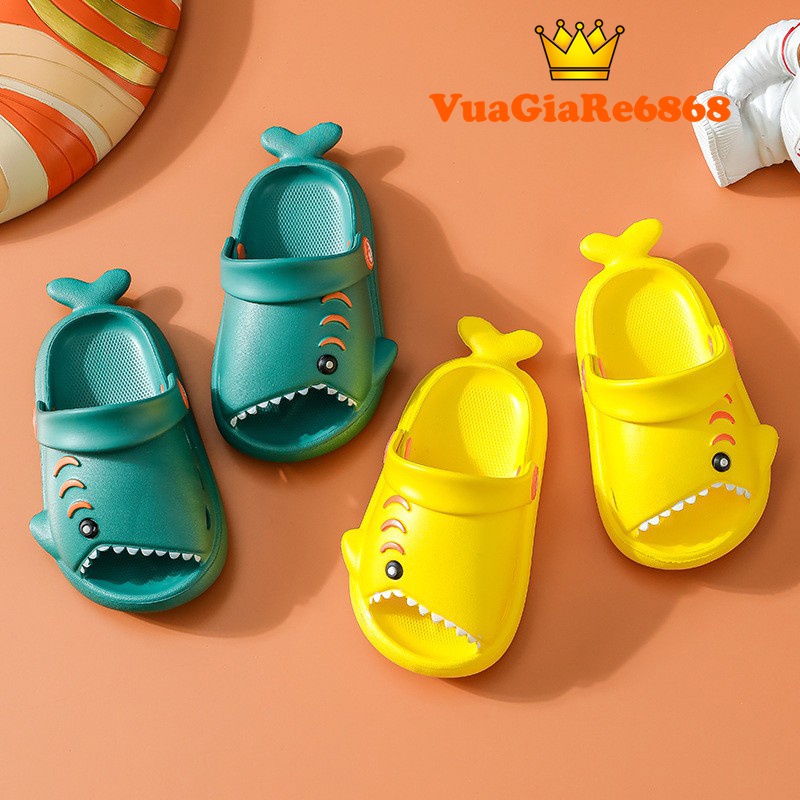 Dép cho bé Baby shark cá mập có quai hậu siêu nhẹ mềm êm chân cho bé ,nhiều màu,đáng yêu mã KS231