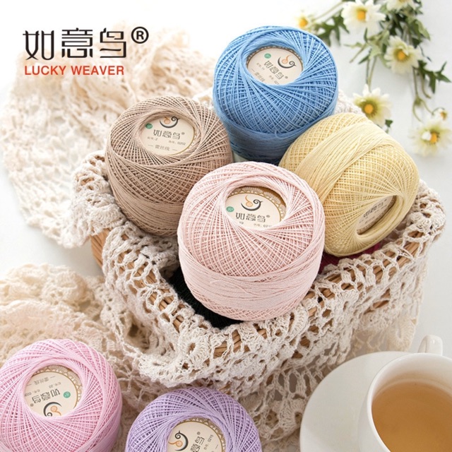 Sợi Cotton Ruyi 0.8mm (cuộn 50gr)