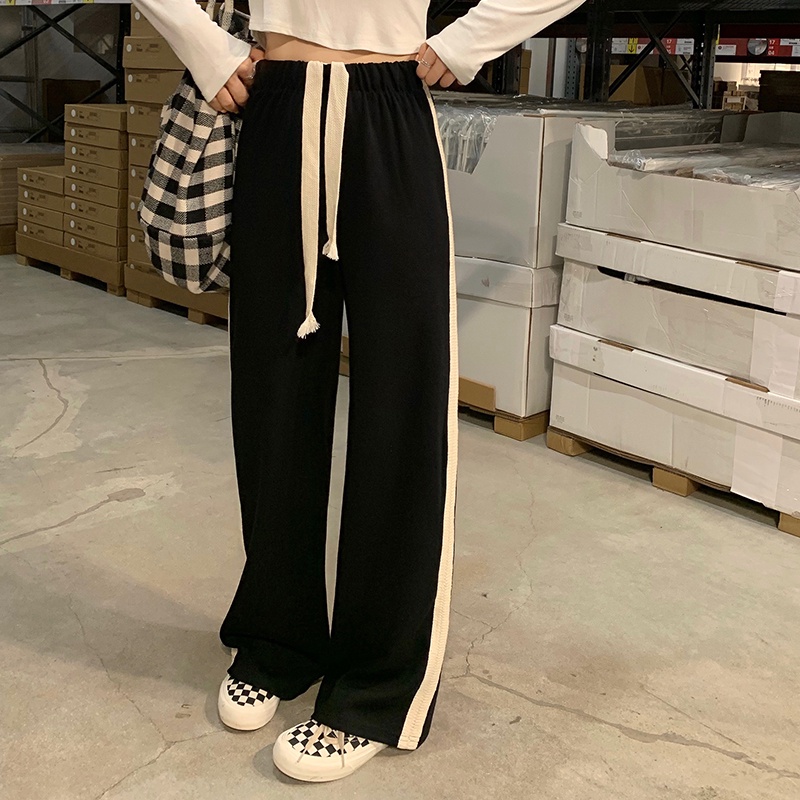 Quần ống rộng lưng cao thời trang cho nữ