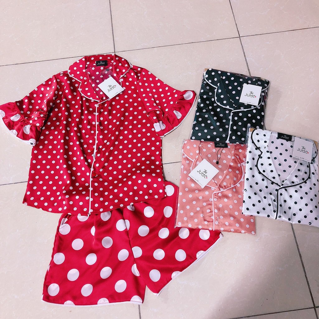 Bộ Pijama Đùi Satin | BigBuy360 - bigbuy360.vn