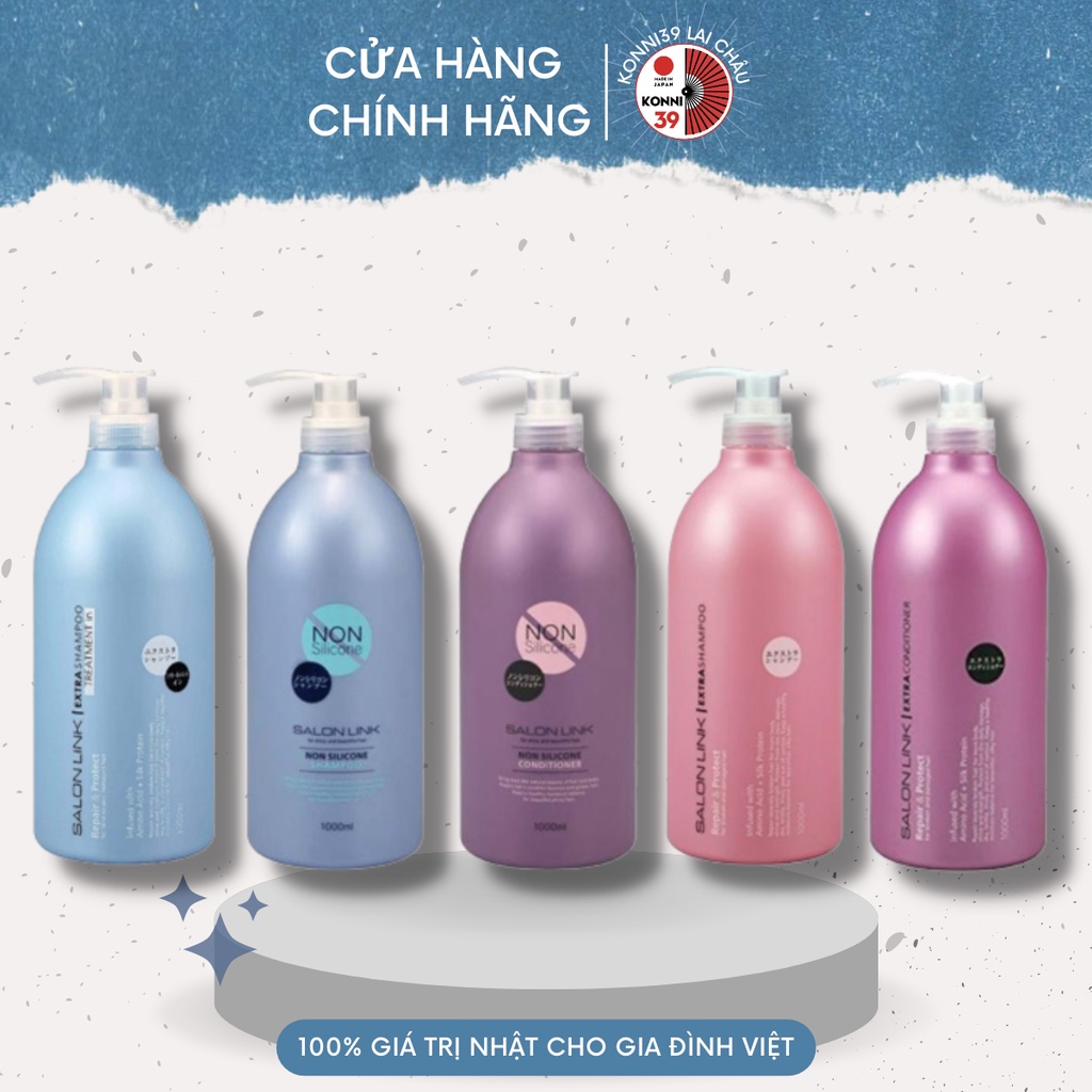 Dầu Gội | Dầu Xả | Dưỡng Tóc SALON LINK EXTRA Nhật Bản - 1 lít