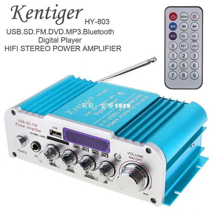 Amply karaoke mini 12v, Amly mini Kentiger HY 803, âm ly chơi nhạc âm thanh cực đỉnh, hàng nhập khẩu