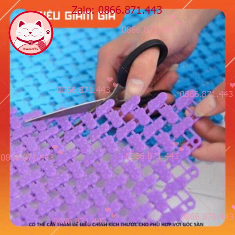 ⚡𝐅𝐑𝐄𝐄𝐒𝐇𝐈𝐏⚡  Tấm Lót Sàn/ Chuồng Bằng Nhựa Chống Lọt Chân Cho Chó Mèo hình vuông - petshop số 01