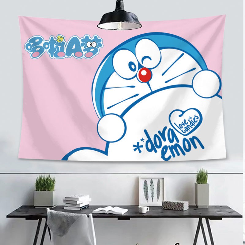 Tấm thảm hình Doraemon treo tường trang trí phòng ngủ / phòng khách | BigBuy360 - bigbuy360.vn