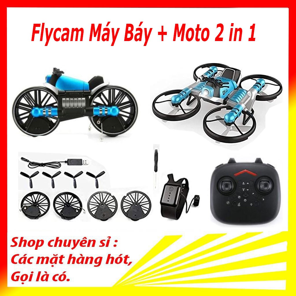 Flycam giá rẻ, Flycam 2 trong 1 leap Camera 4K HD Bản nâng cấp 2021,Máy bay điều khiển từ xa 2 in 1