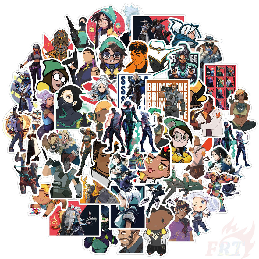 ❉ Valorant - Series 02 Shooting Game Stickers ❉ 50Pcs/Set Waterproof DIY Fashion Doodle Decals Stickers