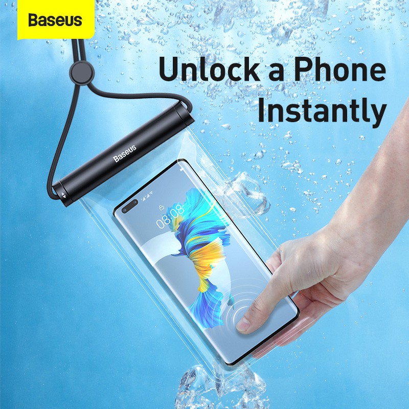 Túi đựng điện thoại chống nước Baseus IPX8 cho iPhone 12 11 Pro Max Samsung S20 Drift Diving Surfing  7.2 inch tiện dụng