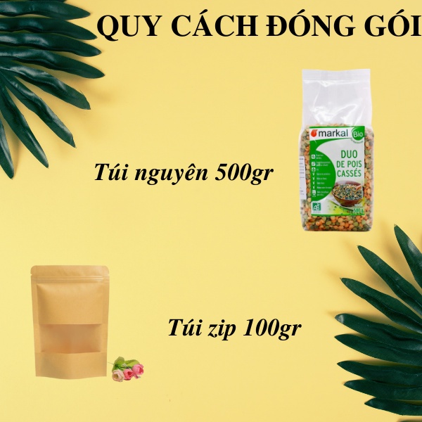 Đậu Hà Lan Hữu Cơ Xanh và Vàng dành cho bé và gia đình