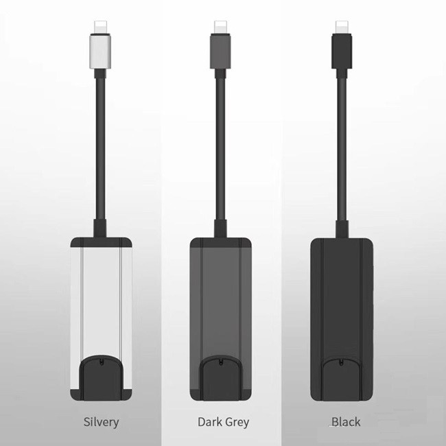 Cáp Lightning OTG to Lan, Hub USB dùng cho iPhone, iPad Onten 75002