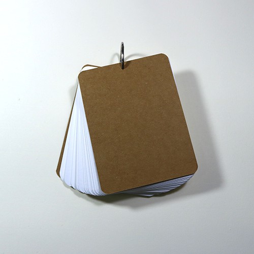 Giấy vẽ màu nước 300gsm giấy dày vẽ lên màu đẹp 40 tờ khổ (9 x 12) cm - Bìa giấy kraft nâu