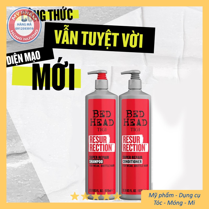 [ TIGI ] DẦU GỘI XẢ TIGI ĐỎ 970ML - DẦU GỘI XẢ TÁI SINH SIÊU PHỤC HỒI TIGI 2021 CHÍNH HÃNG