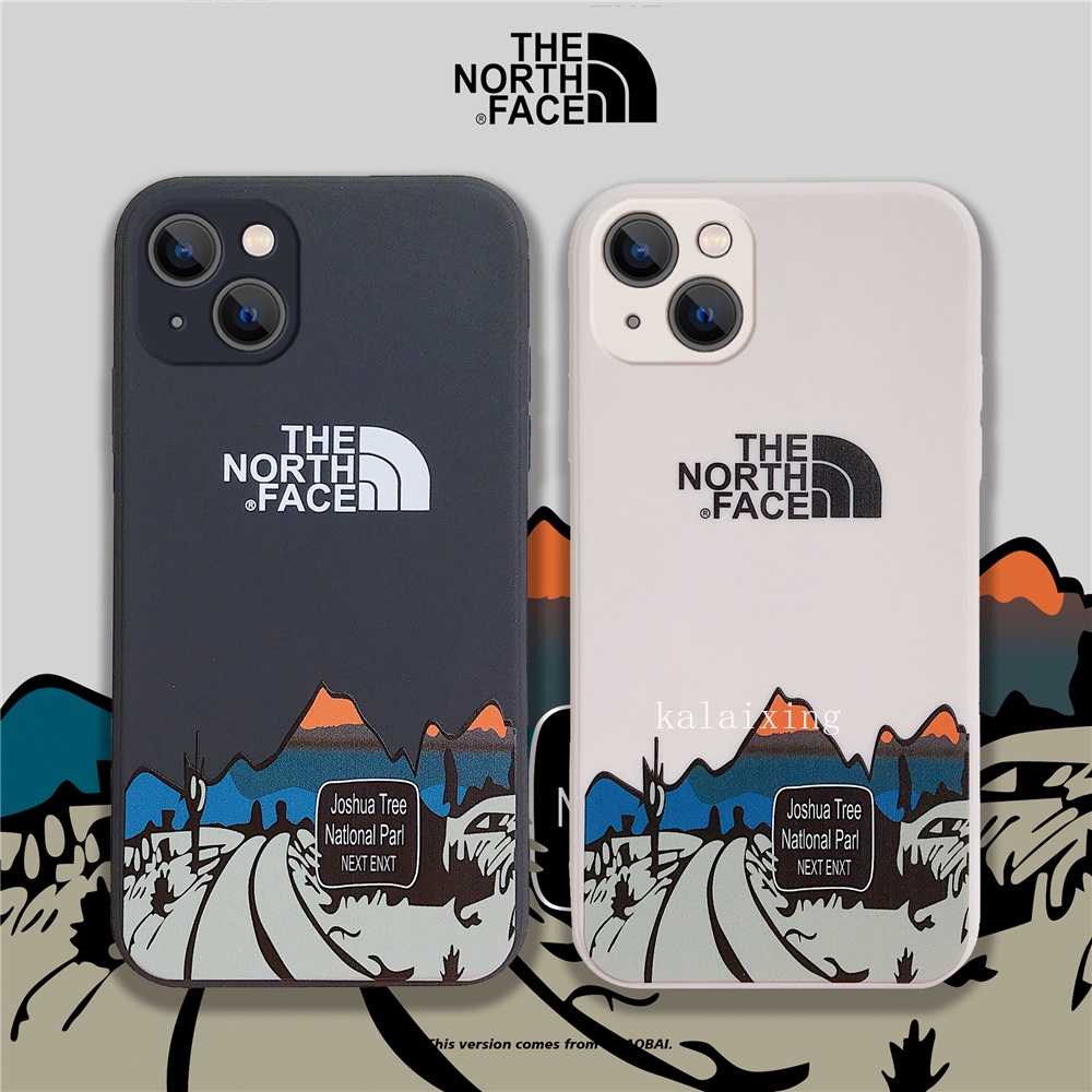 Ốp điện thoại dẻo in chữ The North Face cho iPhone 13 11 12Mini / Pro / Max / X XR Xs Max