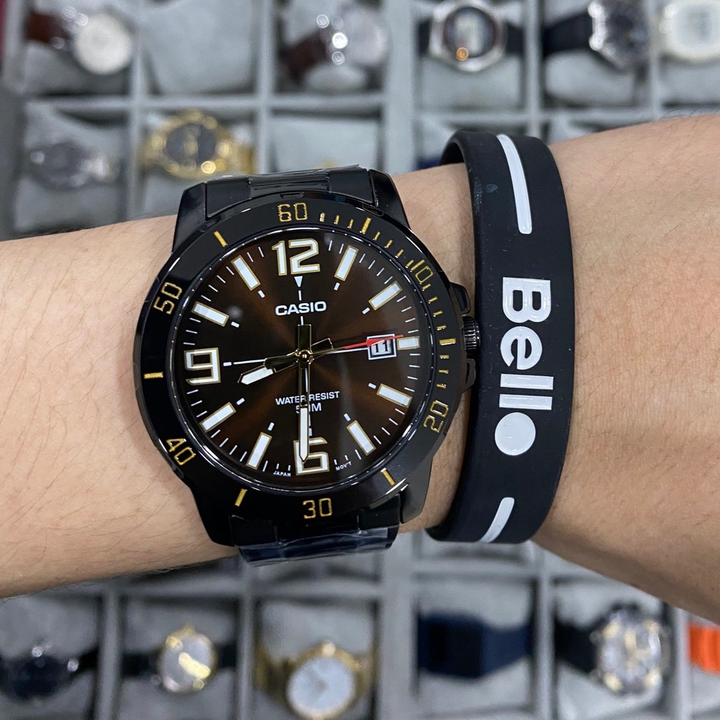 Đồng hồ Nam dây da Casio MTP-VD01B-5BVUDF chính hãng bảo hành 1 năm Pin trọn đời