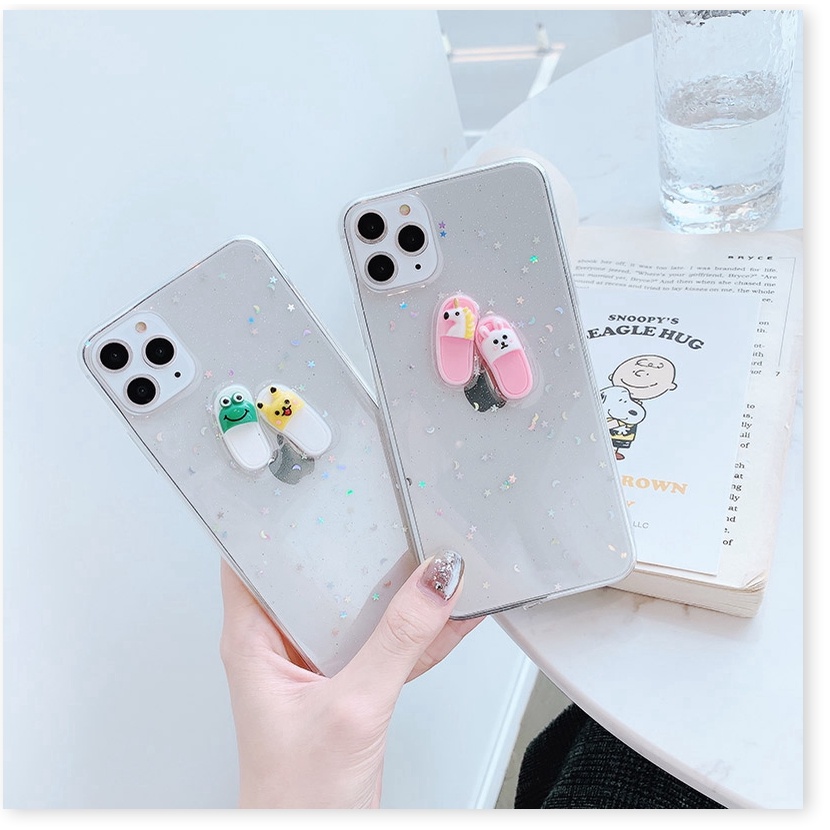 Ốp iphone - Ốp lưng 3d Đôi dép ( hình nổi ) 6/6s/6plus/6s plus/7/8/7plus/8plus/x/xs/xs max/11/11pro max -Awifi Case P3-3