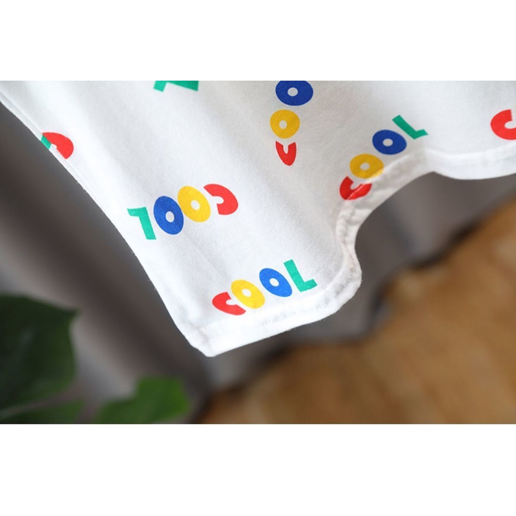 Áo Thun Cotton Sát Nách In Chữ Nhỏ Màu Sắc Tương Phản Thời Trang Mùa Hè Nhật Hàn Dành Cho Bé Gái 1-6 Tuổi 2022