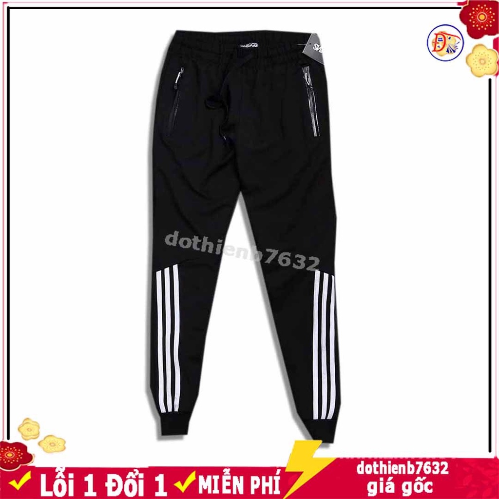 Quần jogger nỉ [Giá Sập Sàn] Quần Dài Thể Thao Nam Nữ Chạy Sọc Xương Cá Q104 mới nhất 2023 M01