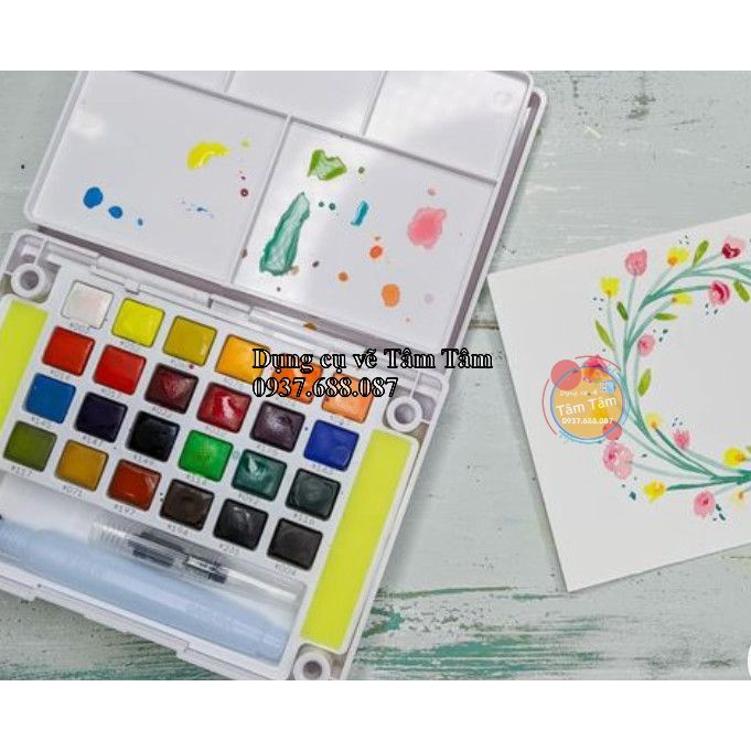[ TÂM TÂM ]-Màu nước Koi, Koi water color màu (Sakura-Nhật)-