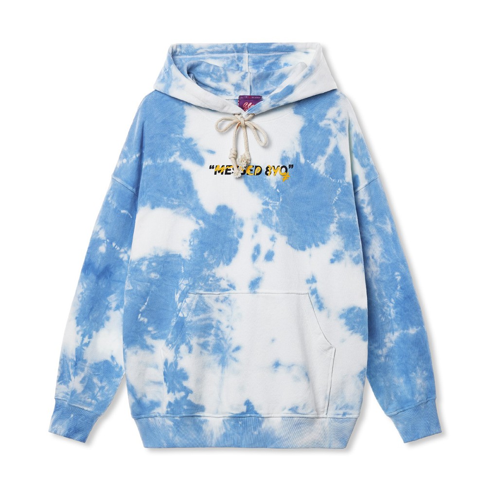  Hoodie 8YO MESSED TIE-DYE - Xanh da trời