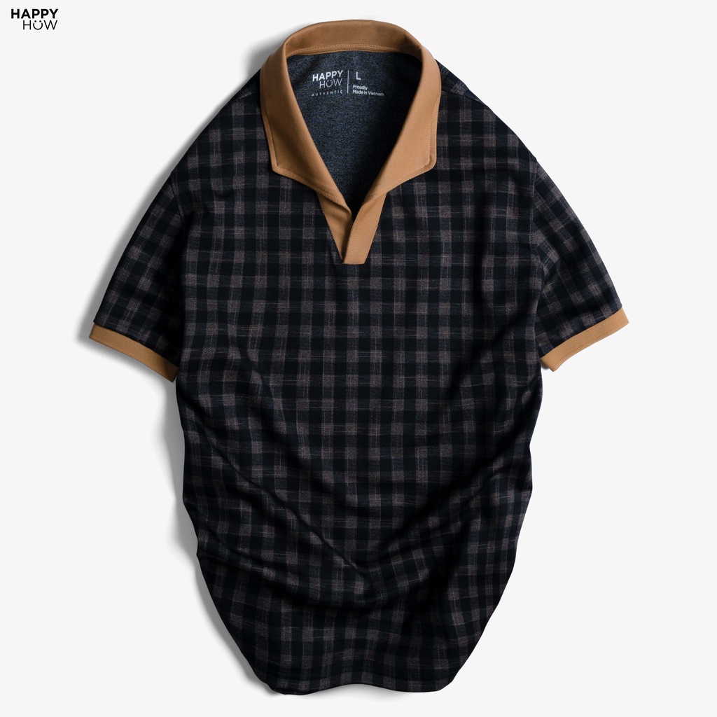 Áo thun POLO nam NOLAN sọc caro vải vải Cotton Jacquard xuất xịn,chuẩn form,trẻ trung, thanh lịch - HAPPYHOW