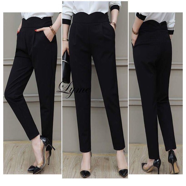 Quần tây nữ lưng gợn sóng | BigBuy360 - bigbuy360.vn