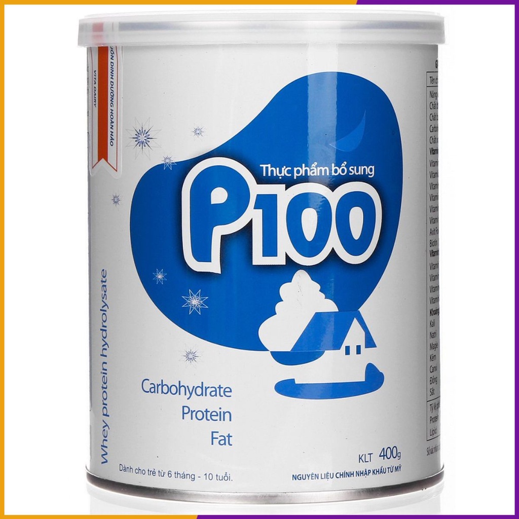 Sữa bột viện dinh dưỡng p100 400g - 900gr( dành cho trẻ từ 1 đến 10 tuổi)