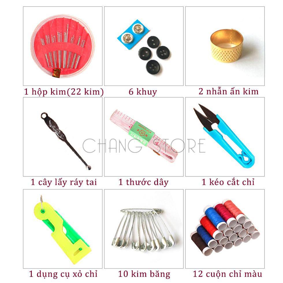 Hộp Kim Chỉ May Vá 55 Món Siêu Tiện Dụng Cho Mọi Nhà