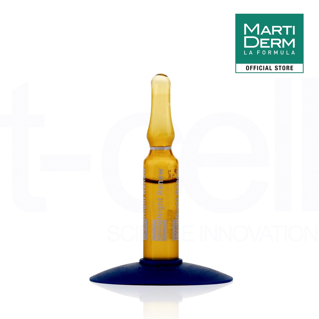 Ampoule Chống Lão Hoá & Tái Tạo Da Ban Đêm - MartiDerm Platinum Night Renew Ampoule