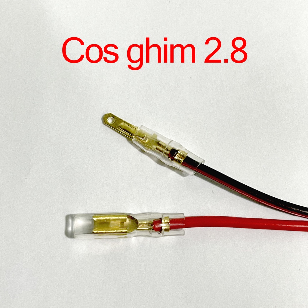 200 ĐẦU COS GHIM ĐỰC - CÁI 2.8 NHỎ CHO Ô TÔ,XE MÁY BẰNG ĐỒNG