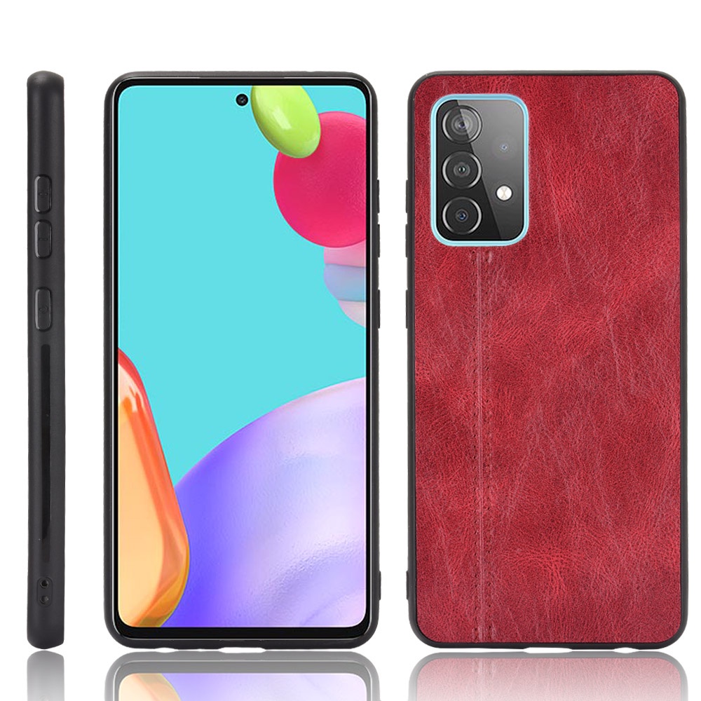 Ốp Điện Thoại Da Đơn Giản Chống Rơi Cho Samsung Galaxy A91 A81 A9 A8 A7 A6 A5 A20e A01 M01 Core J6 J4 Plus Prime