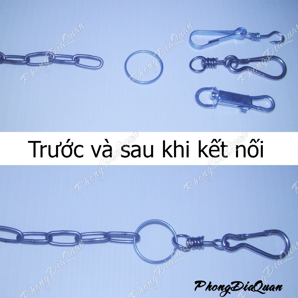 Vòng đôi, vòng kép (để gắn phụ kiện, móc, xích...)