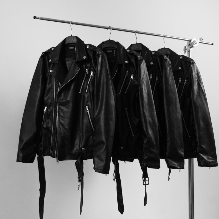 Áo khoác da biker The Bad God .