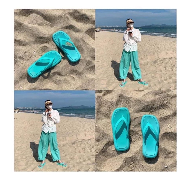 Dép xỏ ngón nữ sandal quai chéo đi biển đi học TANDA XN002