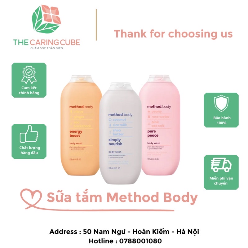 Sữa tắm Method Body cho mẹ 532ml