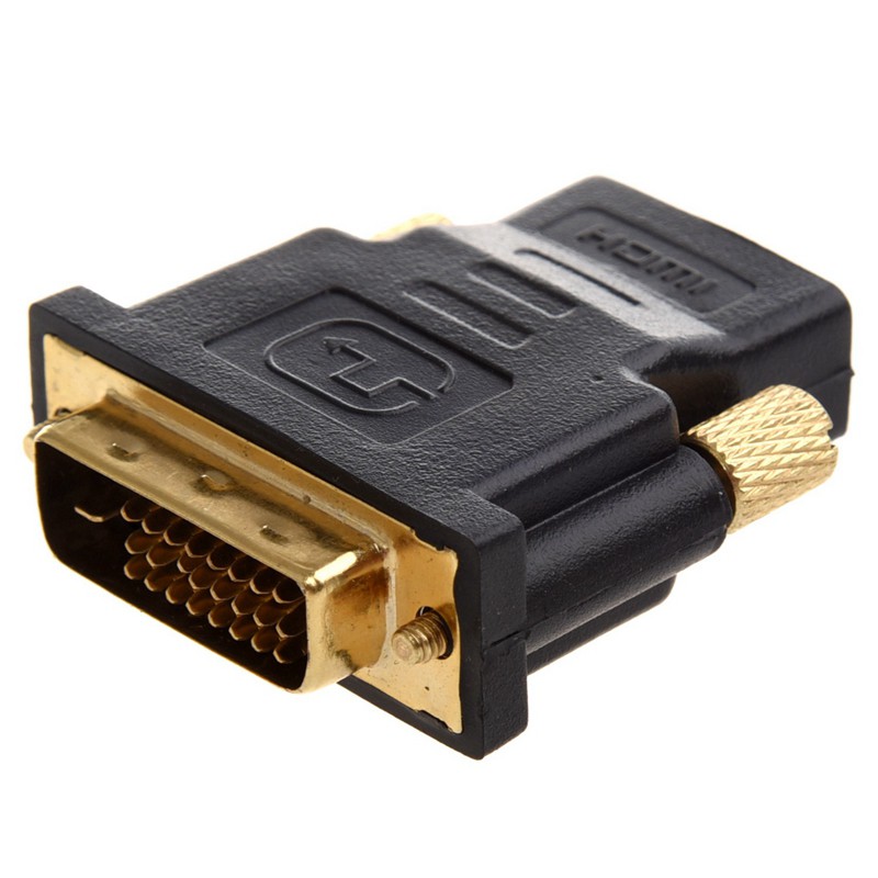 1 Cái Chuyển Đổi Mạ Vàng Hdmi Female Sang Dvi-D & 1 Adapter Dvi 24 + 5 Plug Analog Sang Vga Socket