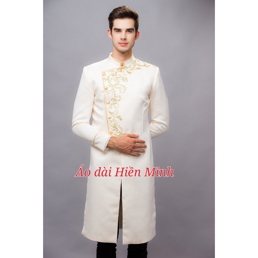 Áo dài nam cách tân hiện đại thiết kế độc đáo