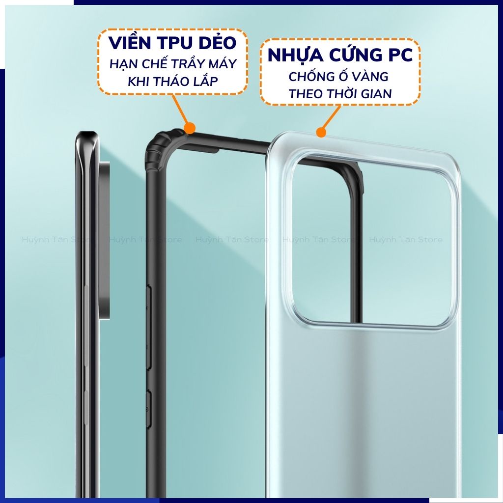Ốp lưng xiaomi 11 ultra chống sốc bảo vệ camera chống vân tay nhám viền màu ver 2 phụ kiện huỳnh tân store