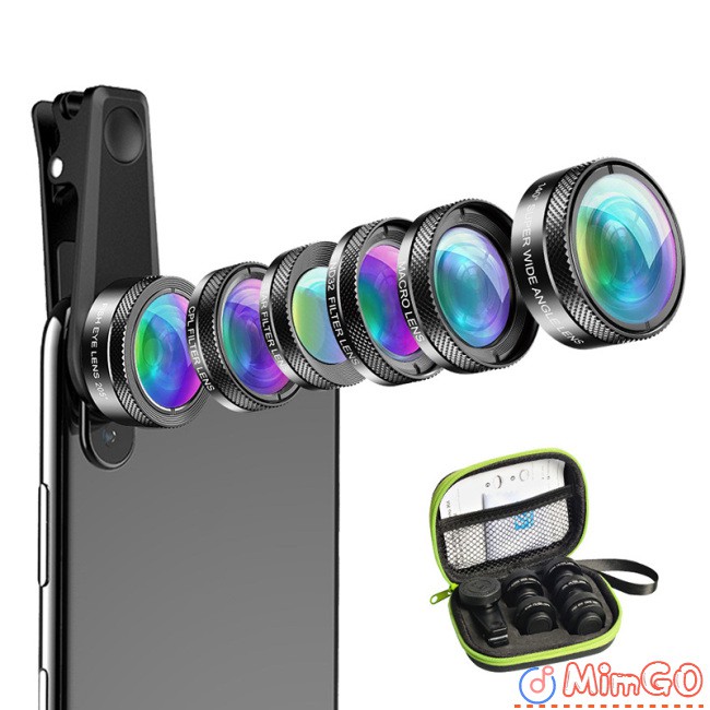 Starlight Set Universal External Mobile Phone Lens Angle Polarized Extended Fisheye 6-in-1 Macro Wide