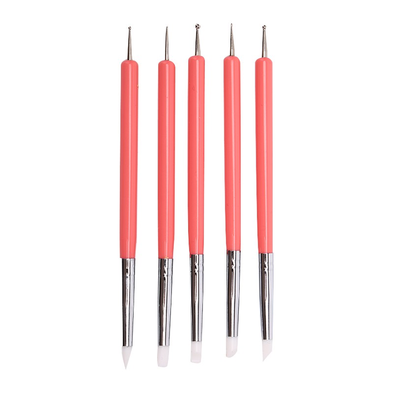 Bộ 5 dụng cụ điêu khắc đất sét 2 đầu DIY