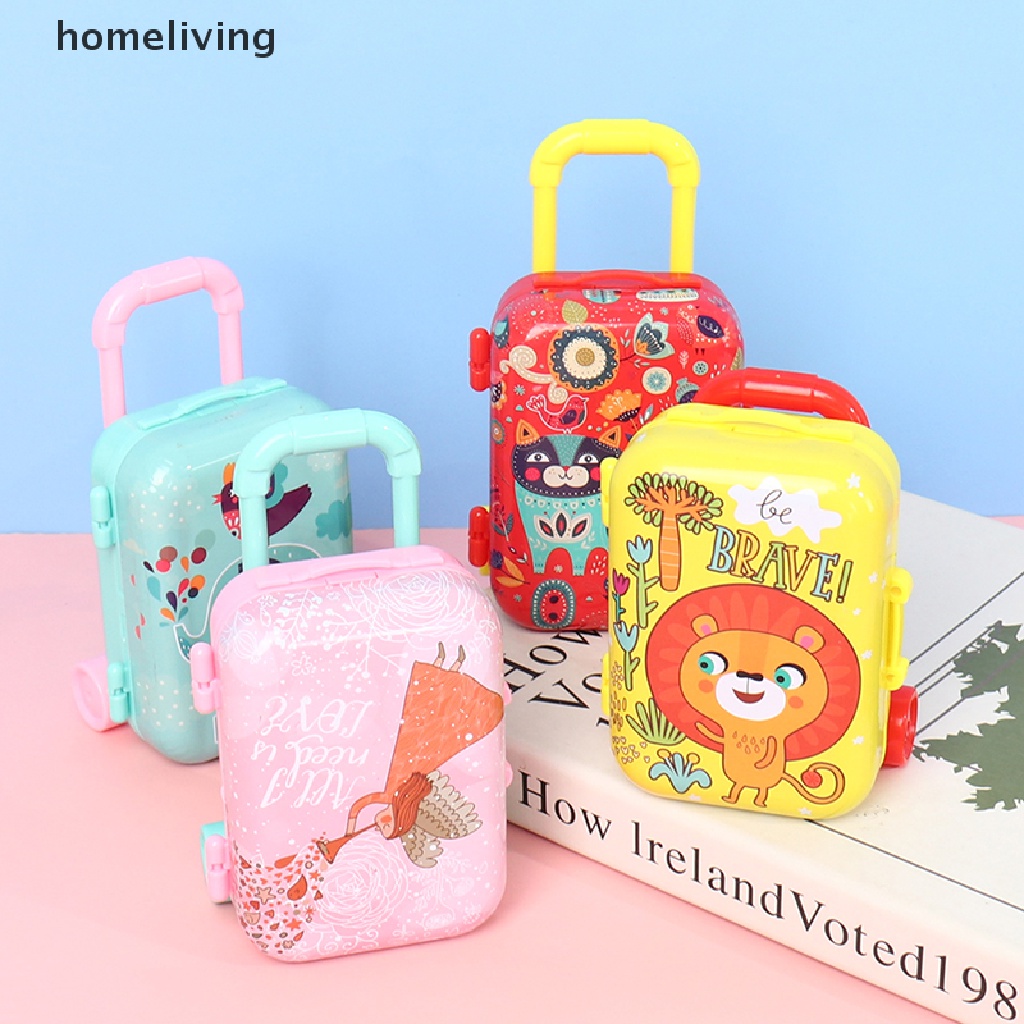 Va Li Mini Bằng Kim Loại Trang Trí Cho Nhà Búp Bê