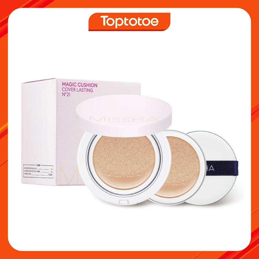 Phấn Nước Che Phủ Tốt, Lâu Trôi Missha Magic Cushion Cover Lasting SPF50+ PA+++ 15g