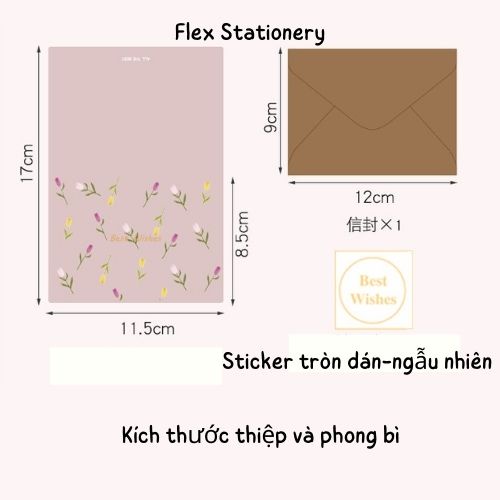 THIỆP QUÀ TẶNG, CẢM ƠN, PHONG CÁCH VINTAGE, HỌA TIẾT HOA