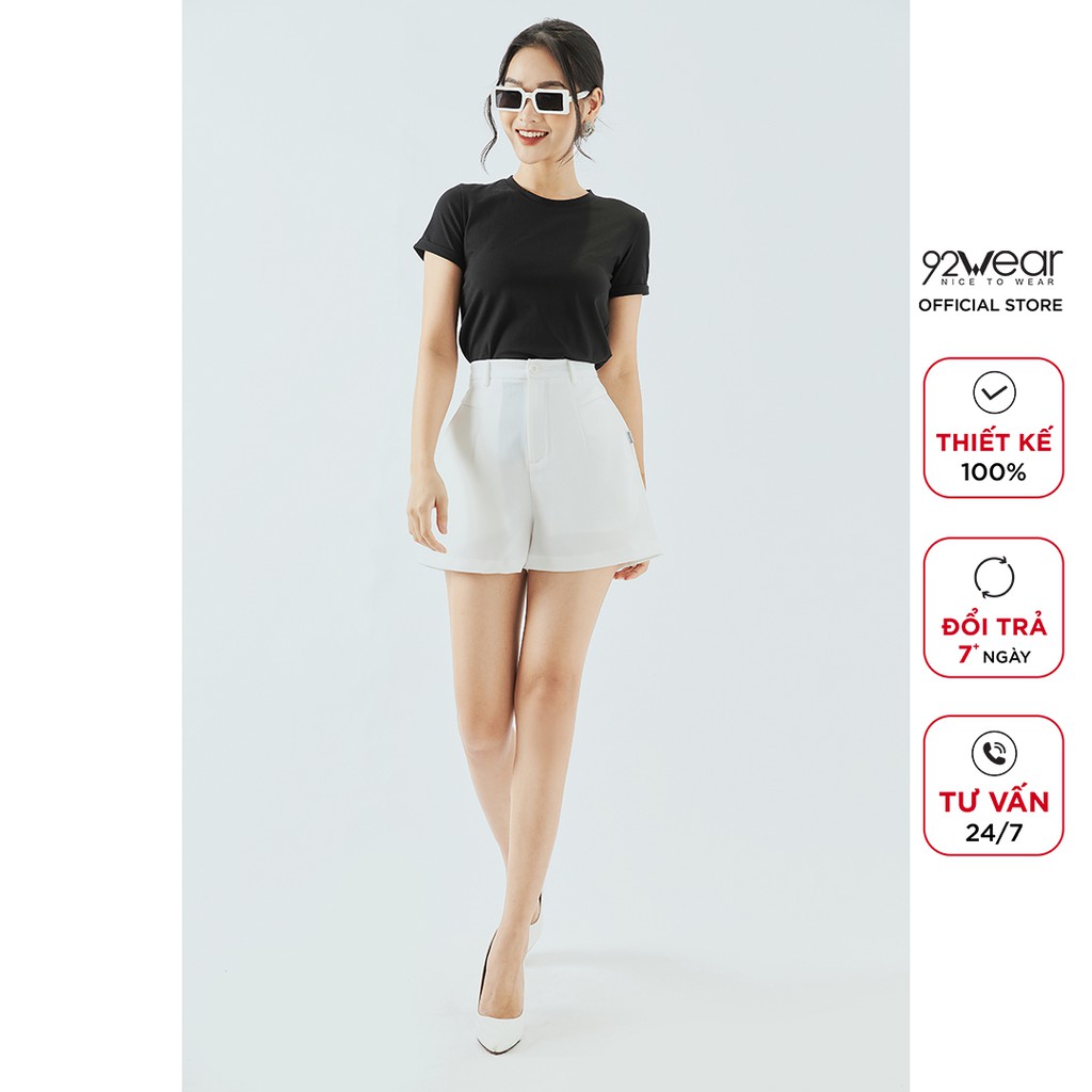 Áo thun cotton nữ 92WAR áo phông chất mát cổ tròn form đẹp ATA1151