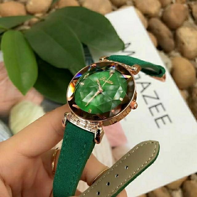 Đồng Hồ Nữ SCOTTIE 9025 Mặt Vát Kim Cương Chính Hãng