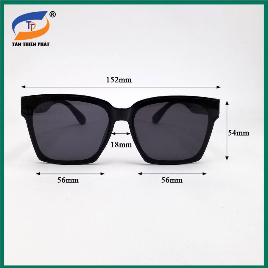 Kính mát nữ thời trang mắt vuông 5006 - Tròng kính chống nắng, tia UV