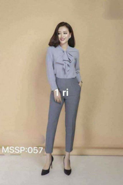 QUẦN BAGGY CÔNG SƠ KHÓA SƯỜN 3 MÀU YÊU