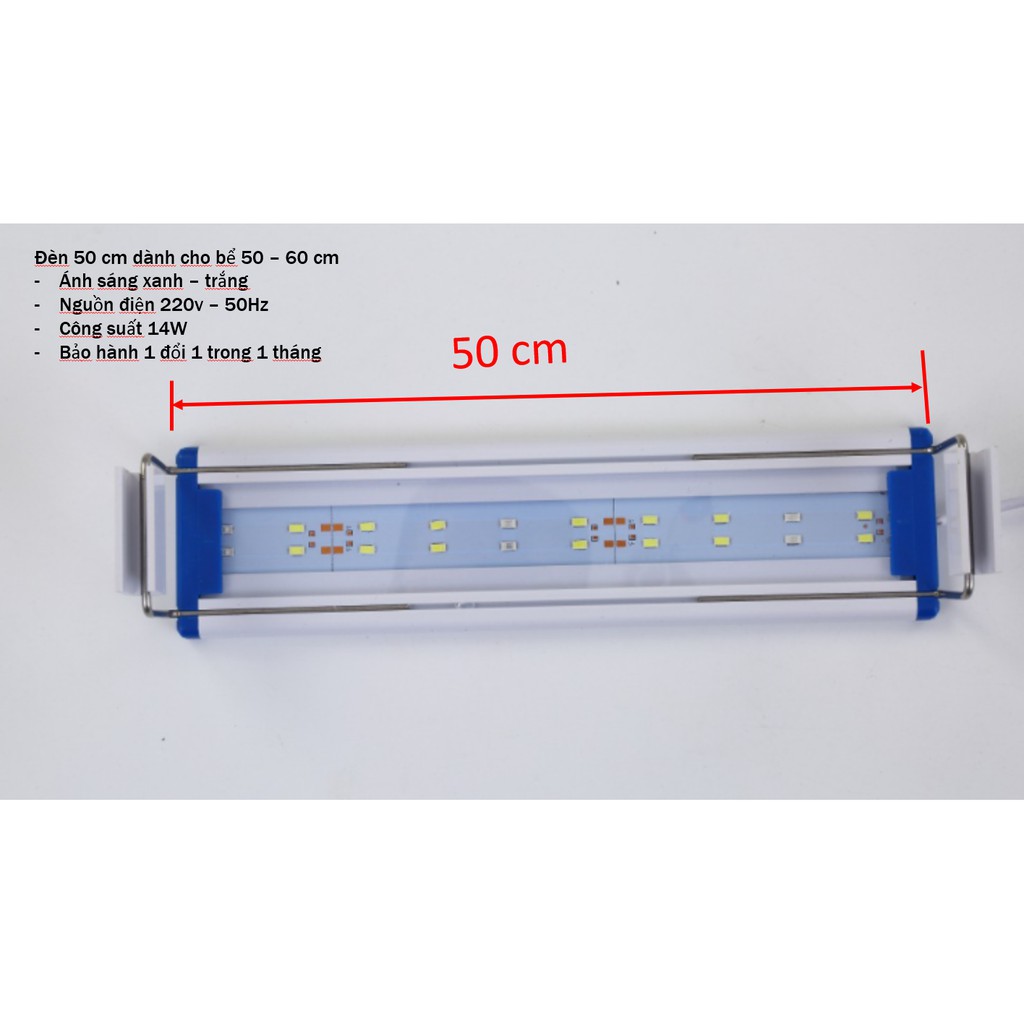 Đèn led bể cá, bể thủy sinh HuaYao dành cho bể từ 50 - 60 cm