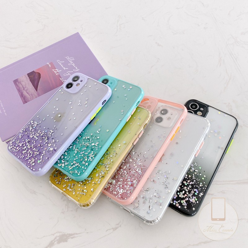 Ốp điện thoại TPU mềm trang trí kim tuyến cho iPhone 11 Pro Max X Xs Max XR IPhone 8 Phone 7 Plus SE 2020 | BigBuy360 - bigbuy360.vn