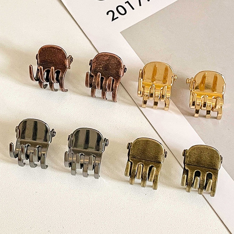 Set 4/6/8 Kẹp Tóc Mini Đơn Giản Thời Trang Theo Phong Cách Hàn Quốc